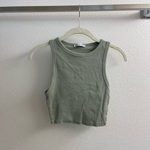 Zara high neck tank top